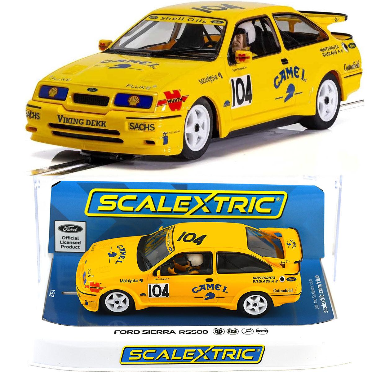 Scalextric C4155 Ford Sierra RS500 Camel Bjorn Skogstad Slot Car 1/32 DPR - PowerHobby