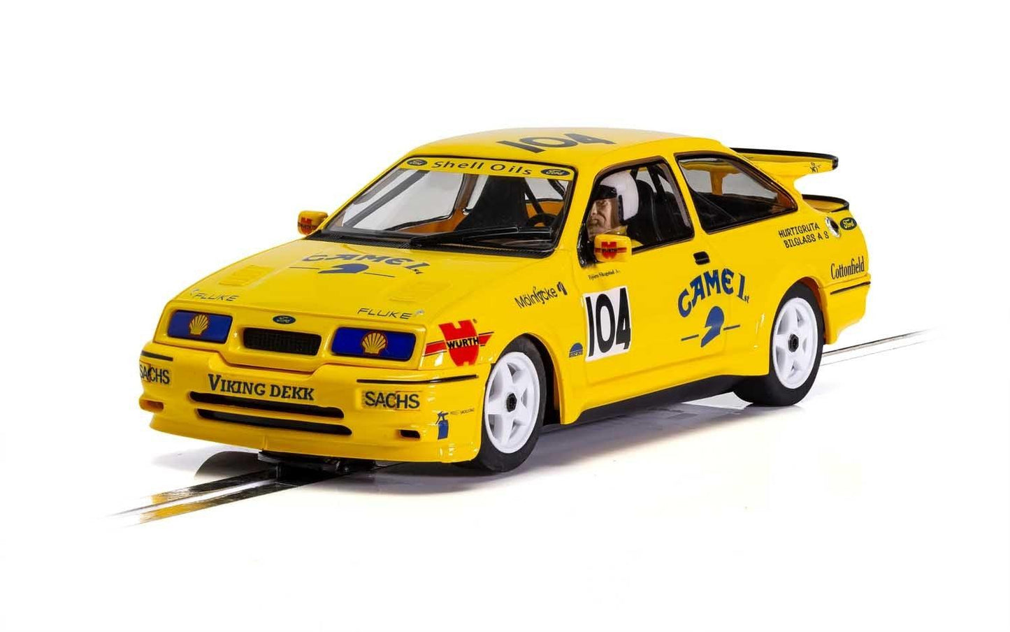 Scalextric C4155 Ford Sierra RS500 Camel Bjorn Skogstad Slot Car 1/32 DPR - PowerHobby