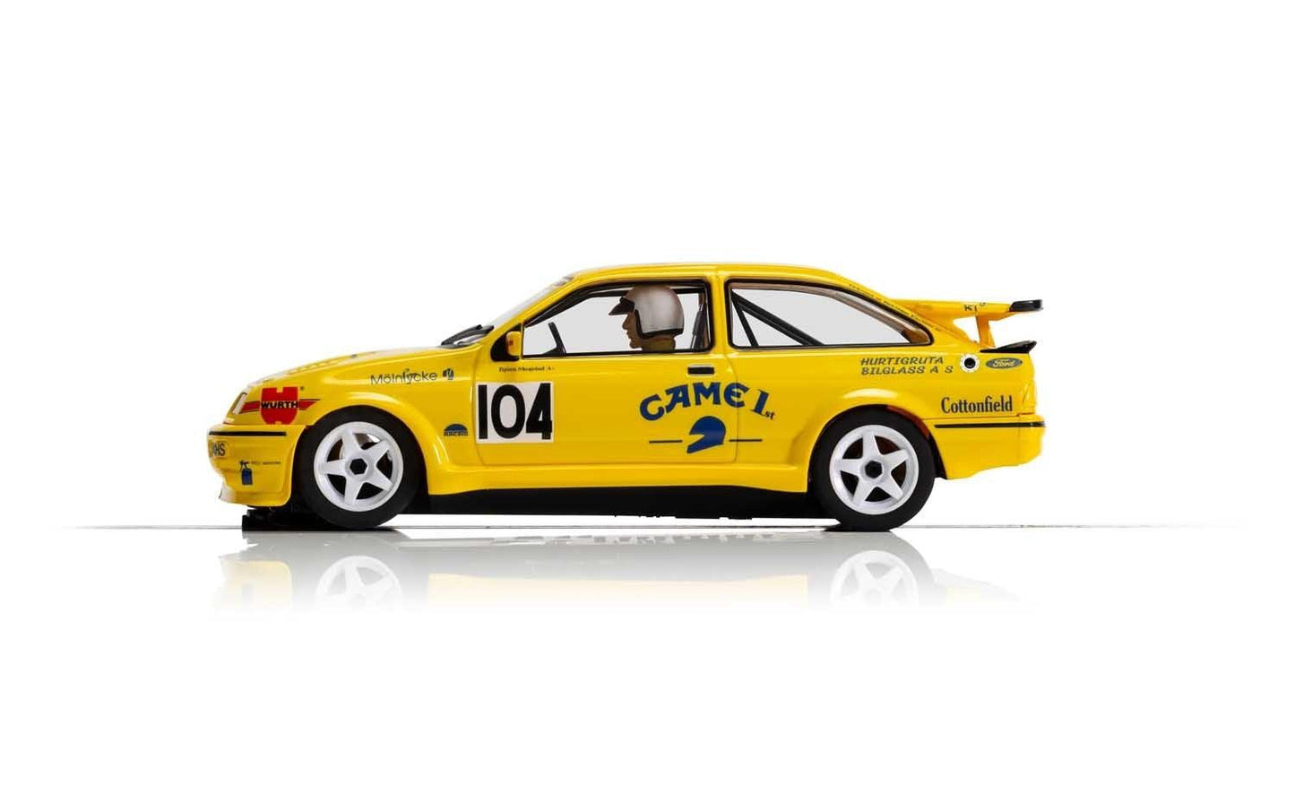 Scalextric C4155 Ford Sierra RS500 Camel Bjorn Skogstad Slot Car 1/32 DPR - PowerHobby