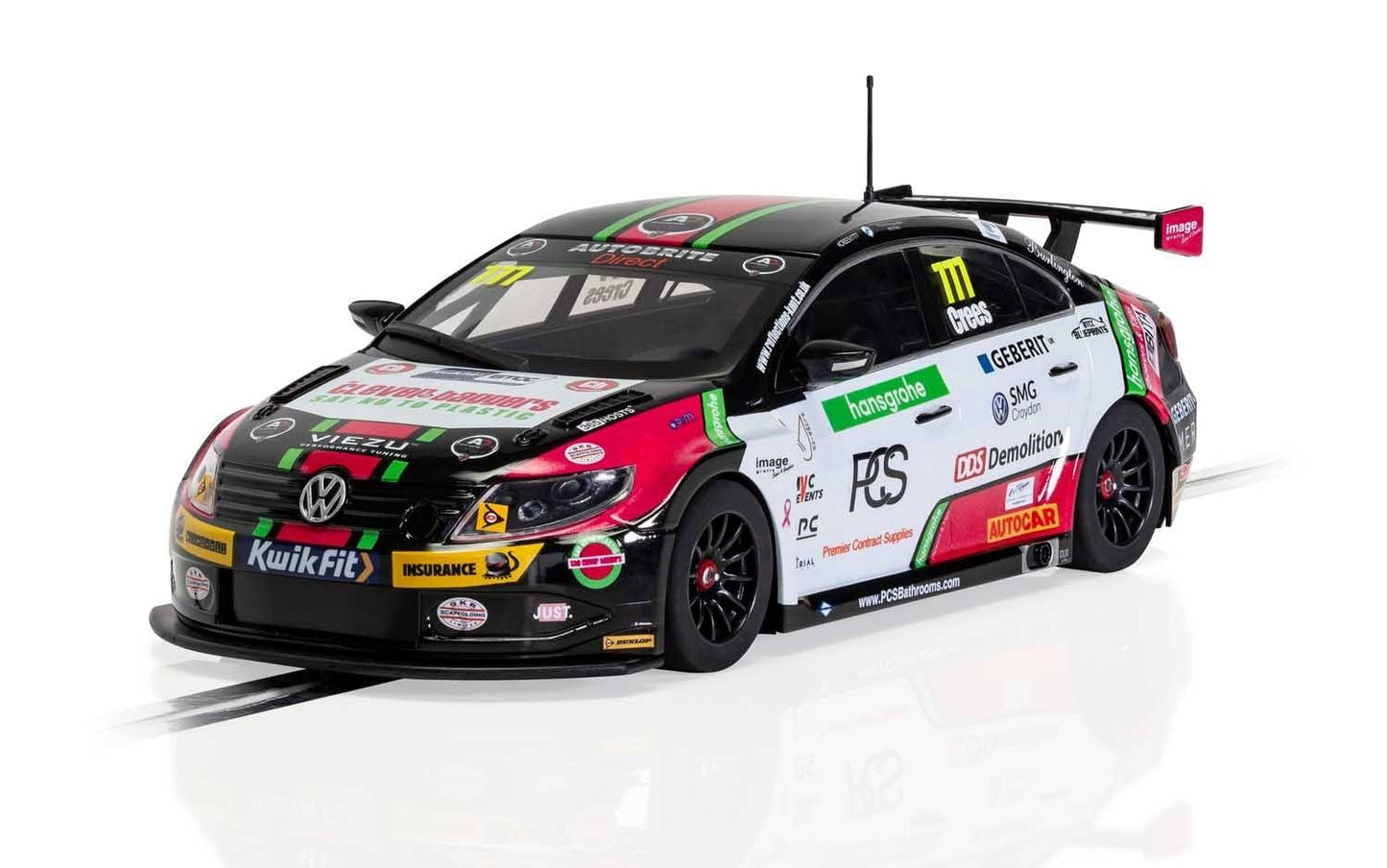 Scalextric C4174 VW CC Team HARD BTCC 2019 Slot Car 1/32 DPR - PowerHobby