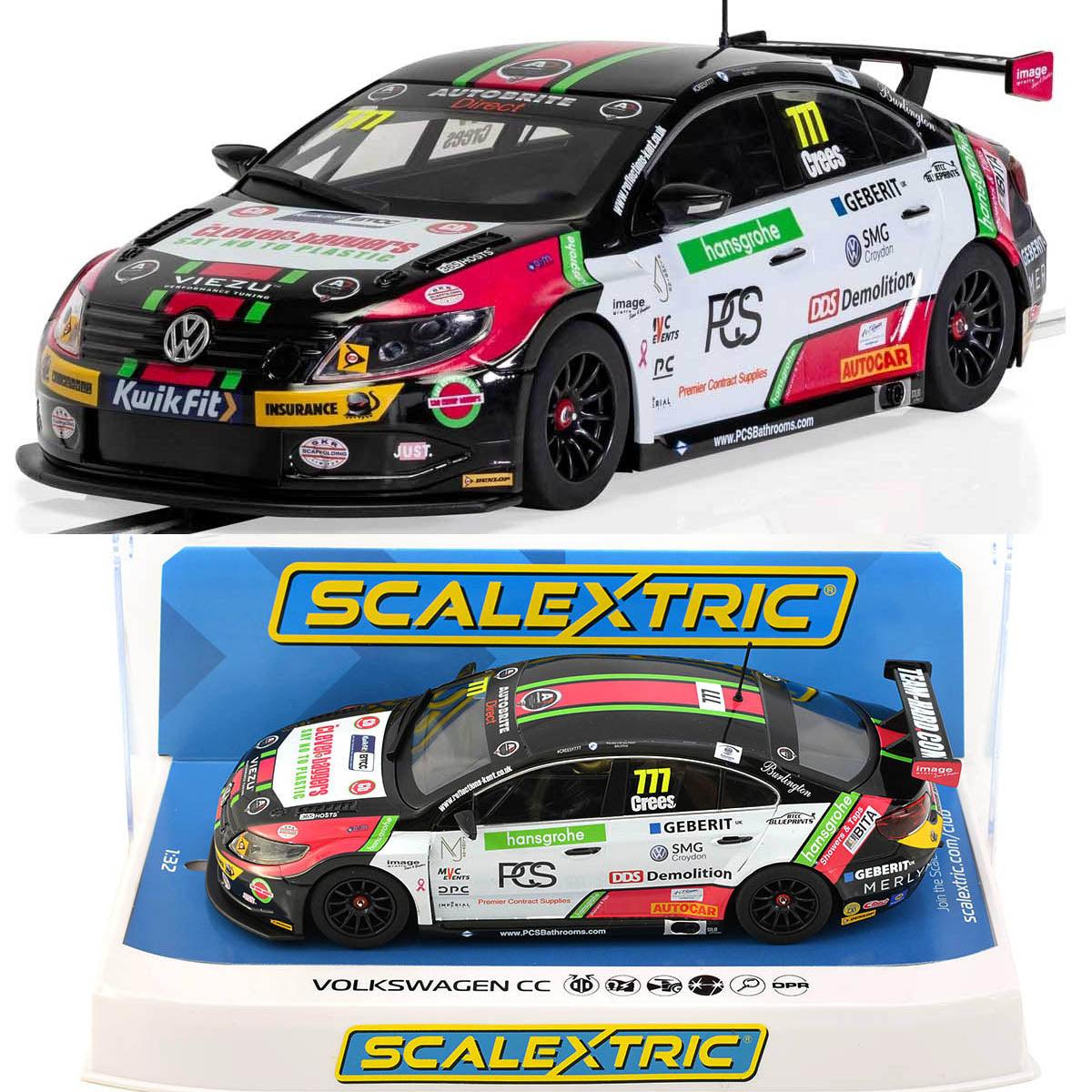 Scalextric C4174 VW CC Team HARD BTCC 2019 Slot Car 1/32 DPR - PowerHobby