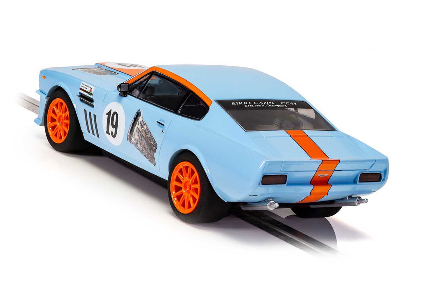 Scalextric C4209 Aston Martin V8 Gulf Edition Rikki Cann Slot Car 1/32 DRP - PowerHobby