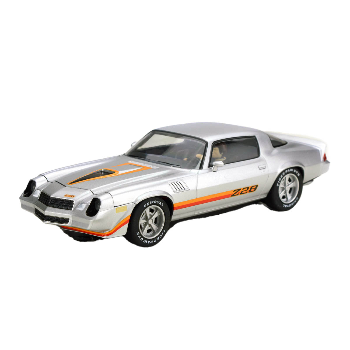 Scalextric C4227 Chevrolet Camaro Z28 Silver Slot Car 1/32 DPR - PowerHobby