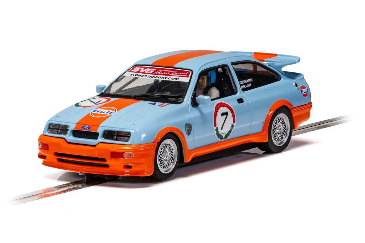 Scalextric C4231 Ford Sierra RS500 Gulf Richard Millar Slot Car 1/32 DPR - PowerHobby