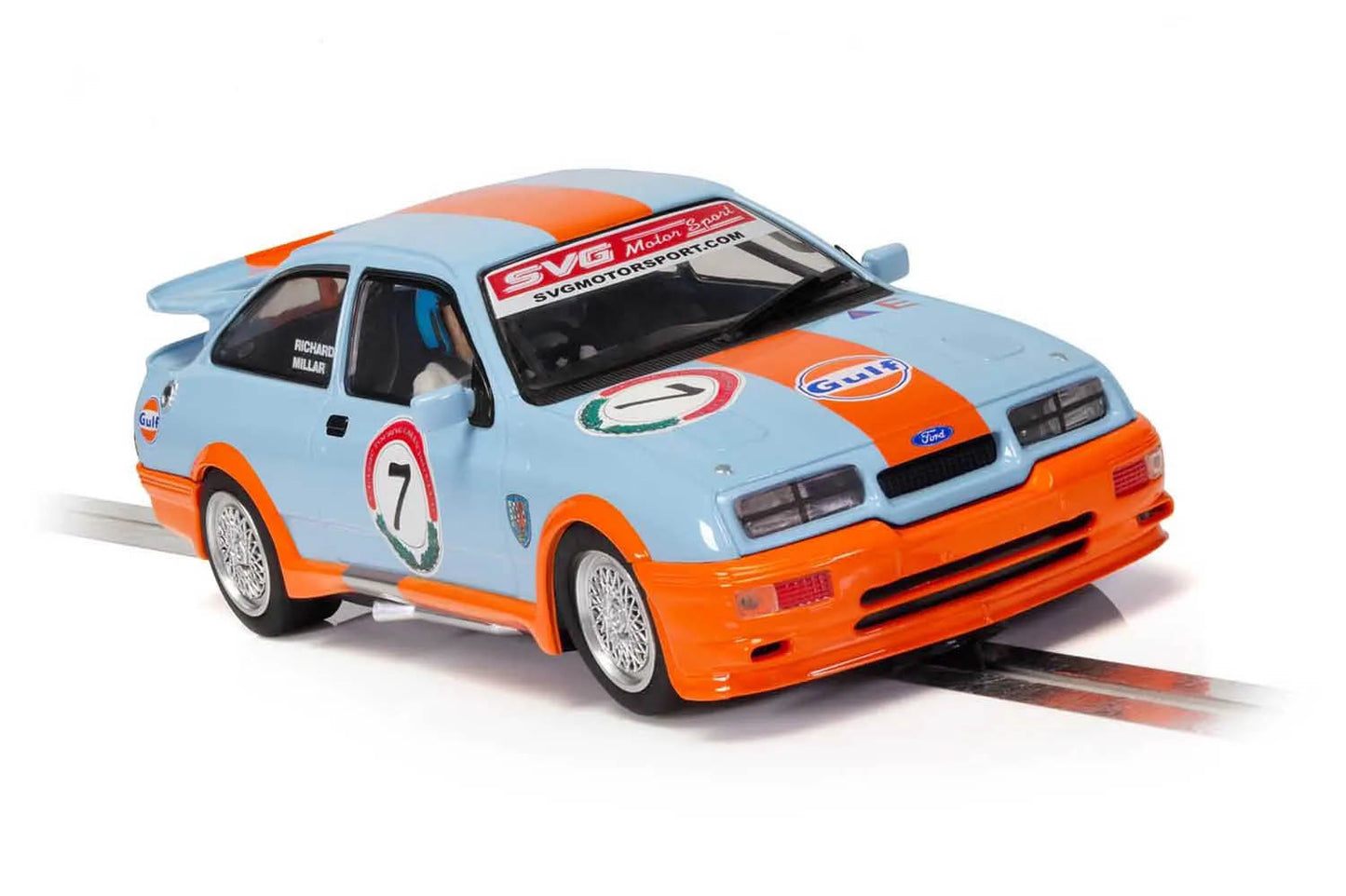 Scalextric C4231 Ford Sierra RS500 Gulf Richard Millar Slot Car 1/32 DPR - PowerHobby