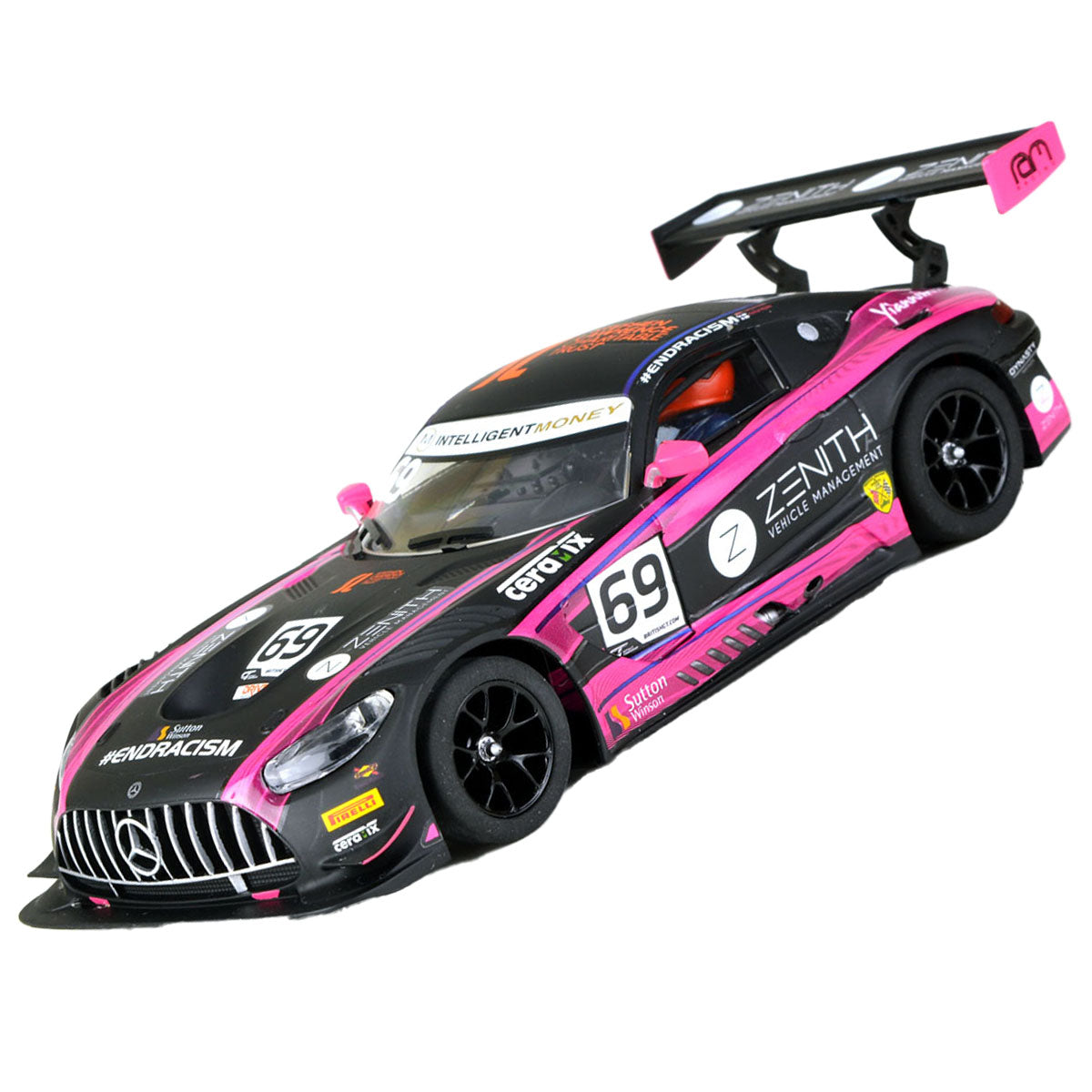 Scalextric C4242 Mercedes AMG GT3 Slot Car British GT 2020 1/32 Scale - PowerHobby