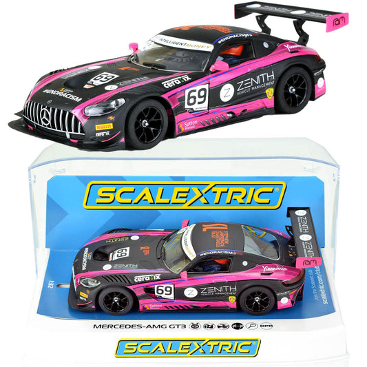 Scalextric C4242 Mercedes AMG GT3 Slot Car British GT 2020 1/32 Scale - PowerHobby