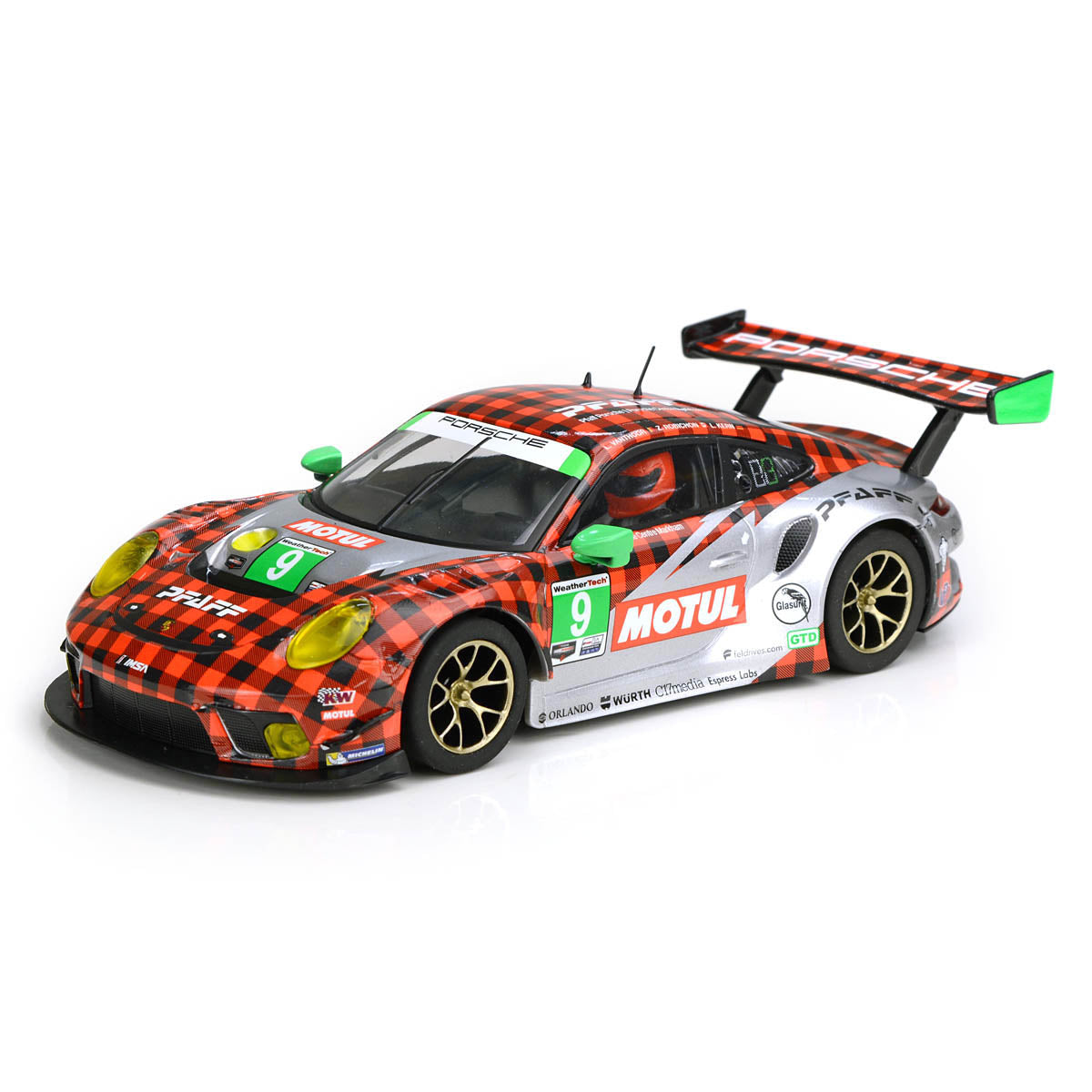 Scalextric C4252 Porsche 911 GT3 R Pfaff Motorsports Slot Car 1/32 - PowerHobby