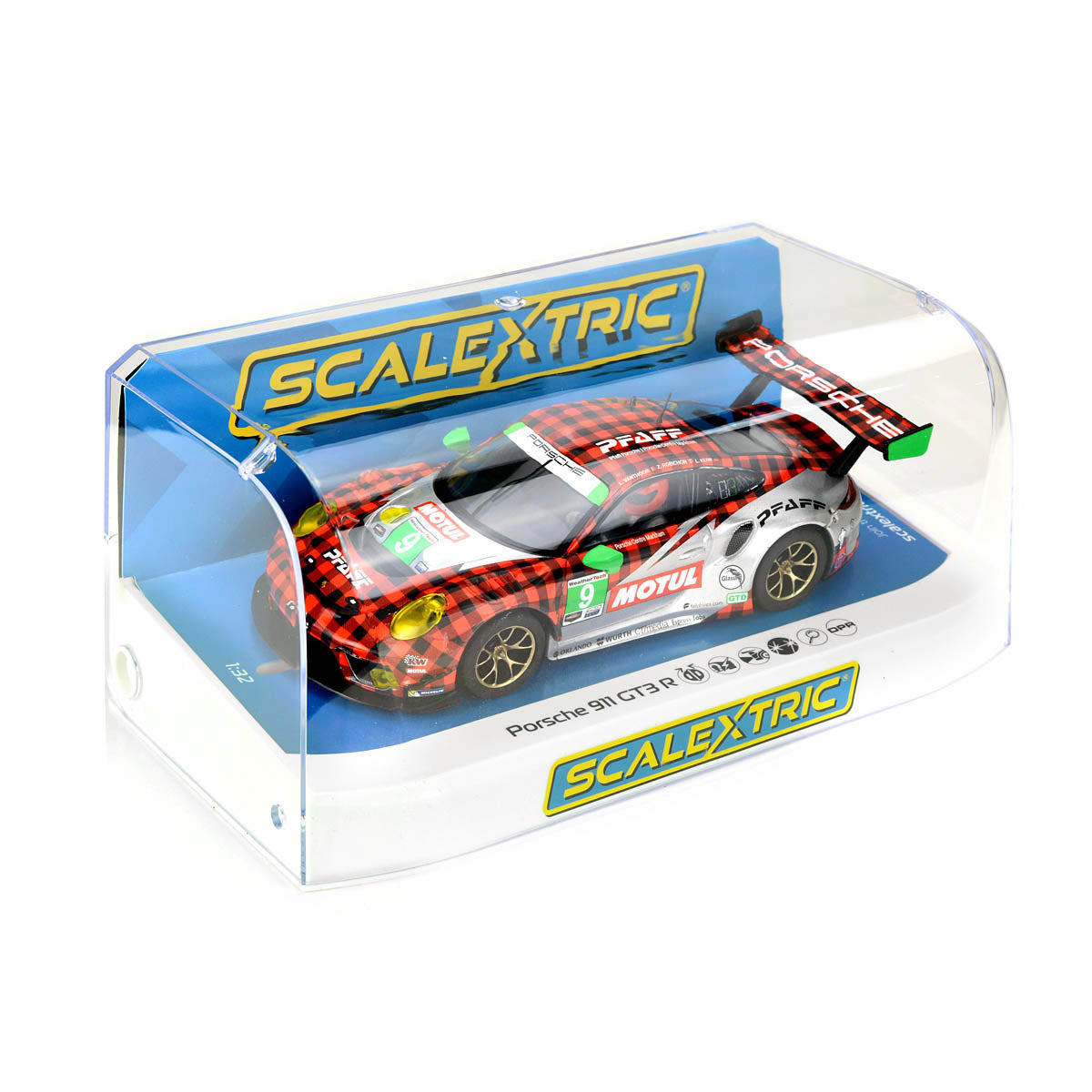 Scalextric C4252 Porsche 911 GT3 R Pfaff Motorsports Slot Car 1/32 - PowerHobby