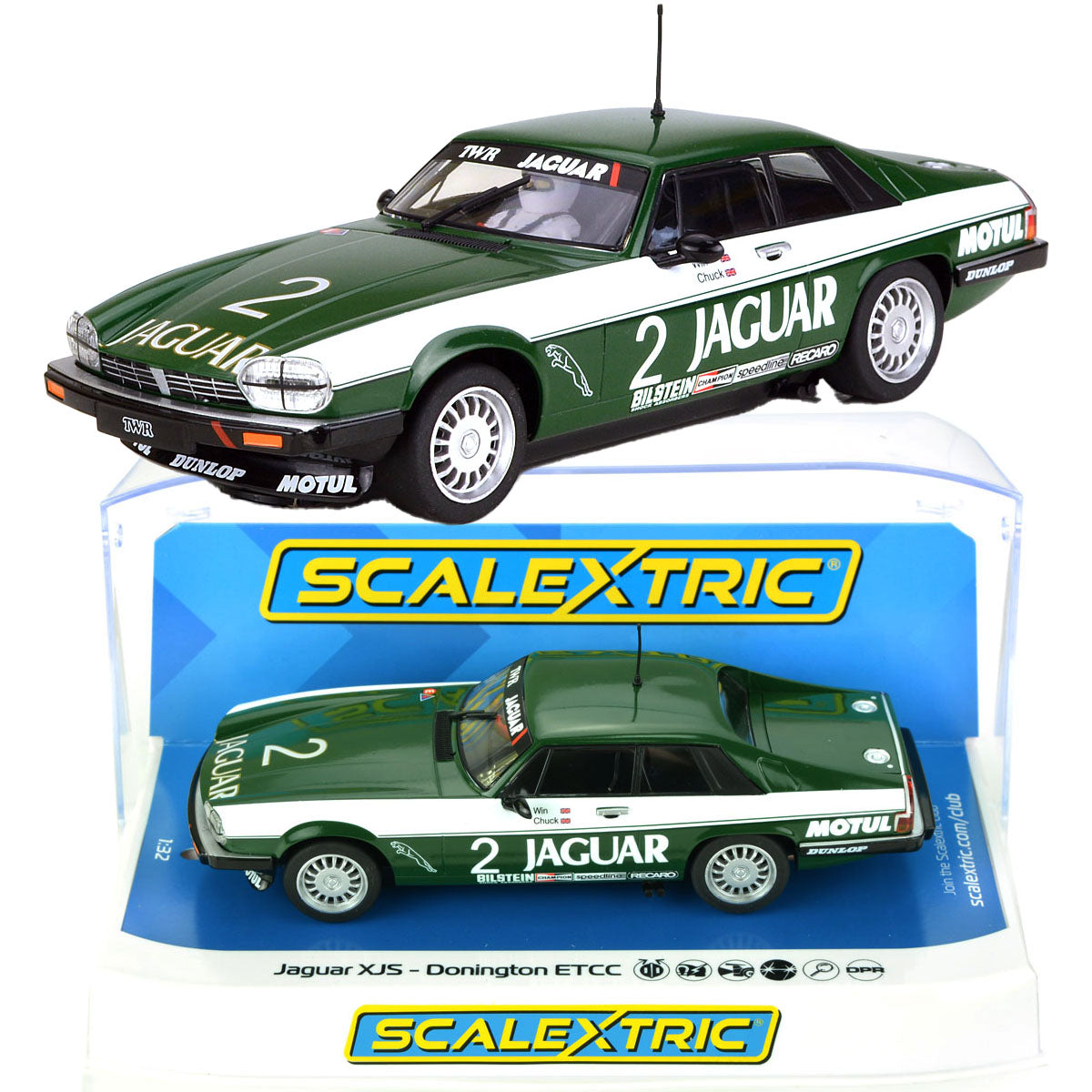 Scalextric C4254 Jaguar XJS Donington ETCC 1984 Slot Car 1/32 Scale - PowerHobby