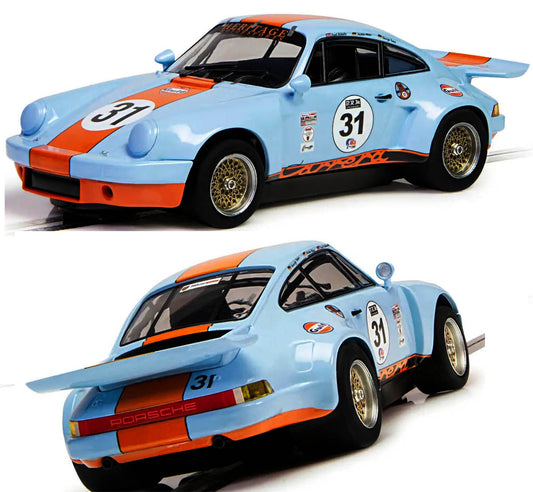 Scalextric C4304 Porsche 911 Carrera RSR 3.0 Gulf Edition Slot Car 1/32 DPR - PowerHobby