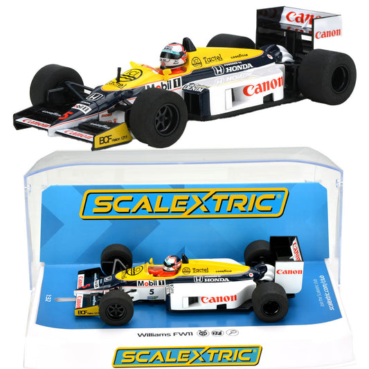 Scalextric C4318 Williams FW11 1986 British Grand Prix  Canon Slot Car 1/32 Scale - PowerHobby