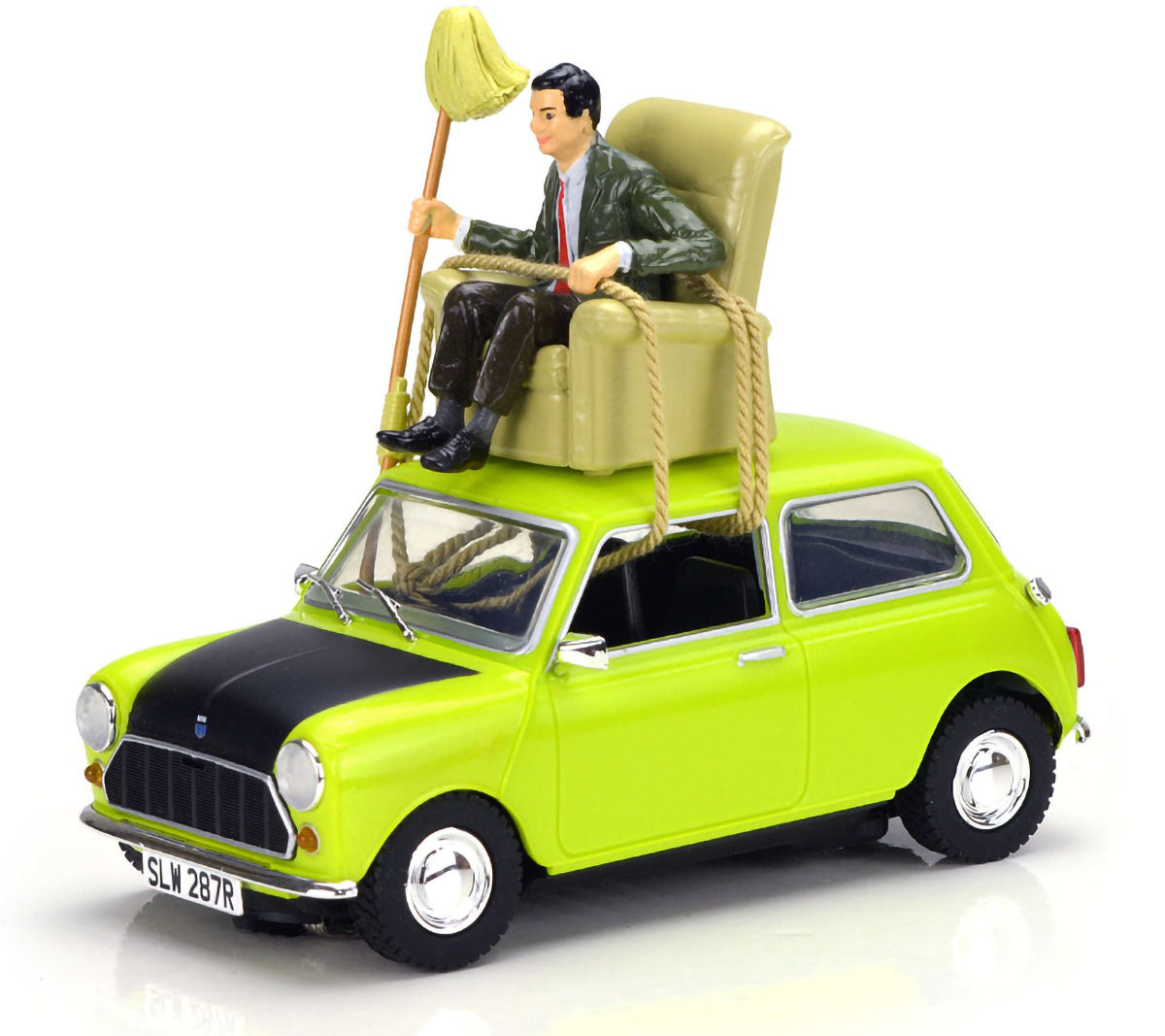 Scalextric C4334 Mr Bean Mini Do It Yourself Slot Car 1/32 Austin Citron - PowerHobby