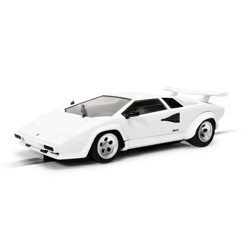 Scalextric C4336 Lamborghini Countach White Slot Car 1/32 Scale - PowerHobby