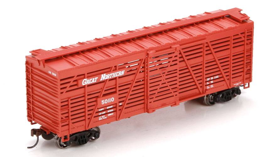 Athearns ATH75976 HO RTR 40' Stock Car, GN #50110 - PowerHobby