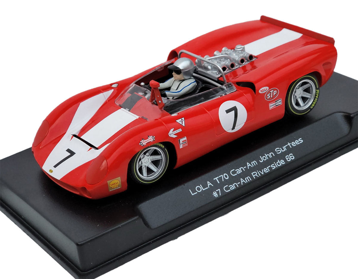 Thunder Slot Lola T70 #7 John Surtees Riverside Can-Am 1966 Slot Car 1/32 CA00206 - PowerHobby