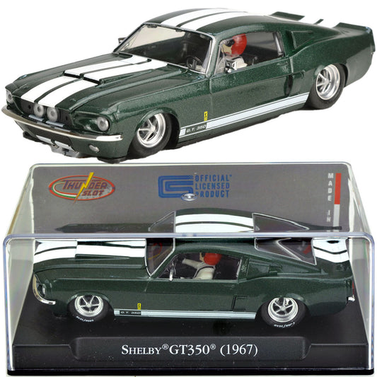 ThunderSlot 1967 Ford Shelby Mustang GT350 Green Thunder Slot Car 1/32 - PowerHobby