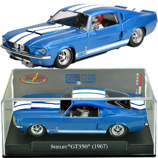 ThunderSlot 1967 Ford Shelby Mustang GT350 Blue Acapulco Thunder Slot Car 1/32 - PowerHobby