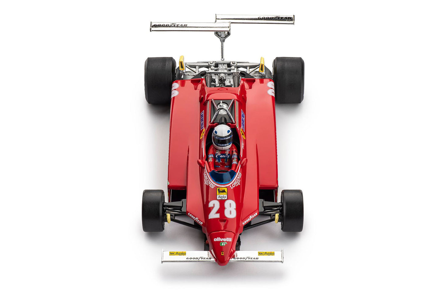 Policar Ferrari 126 C2 Long Beach GP 1982 Didier Pironi Slot Car 1/32 CAR09a - PowerHobby