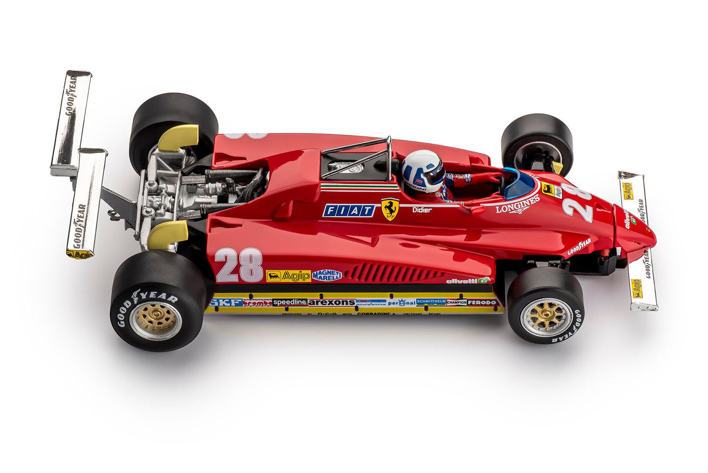 Policar Ferrari 126 C2 Long Beach GP 1982 Didier Pironi Slot Car 1/32 CAR09a - PowerHobby