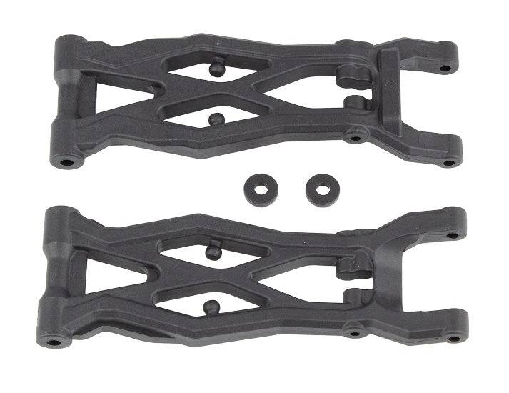 Associated 71141 RC10T6.2 Rear Suspension Arms, Gull Wing, Carbon Fiber - PowerHobby