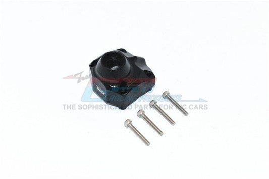 GPM CP012A-BLACK ALUMINUM FRONT REAR GEARBOX COVER AXIAL CAPRA 1.9 UTB - PowerHobby