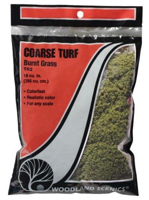 Woodland Scenics T62 Turf Fine Coarse Burnt Grass Bag Train Scenery - PowerHobby