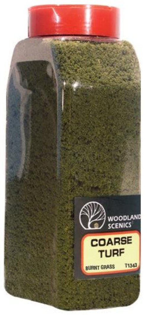 Woodland Scenics T1362 Turf Fine Coarse Burnt Grass 32oz Train Scenery - PowerHobby