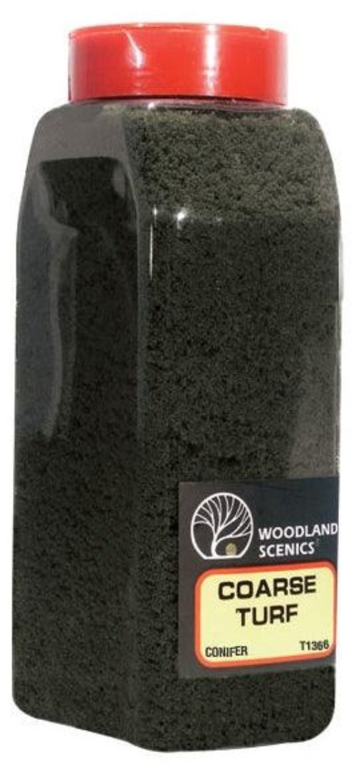 Woodland Scenics T1366 Turf Fine Coarse Conifer 32oz Train Scenery - PowerHobby