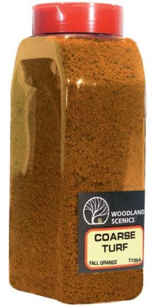 Woodland Scenics T1354 Turf Fine Coarse Fall Orange 32oz Train Scenery - PowerHobby