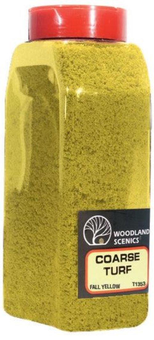 Woodland Scenics T1353 Turf Fine Coarse Fall Yellow 32 oz Train Scenery - PowerHobby