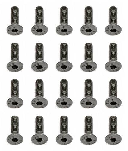 Associated 25202 M3 x 10mm Flat Head Hex Screw SC8 RC8B TC6 ProLite Rival MGT - PowerHobby