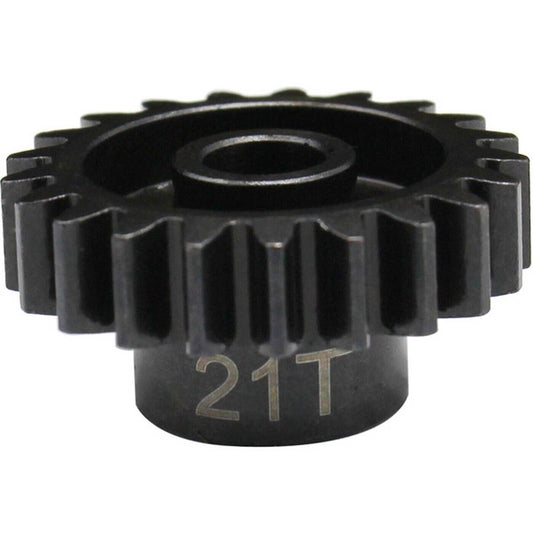 Hot Racing HRANSG21M15 21t Mod 1.5 Hardened Steel 8mm Bore Pinion Gear - PowerHobby