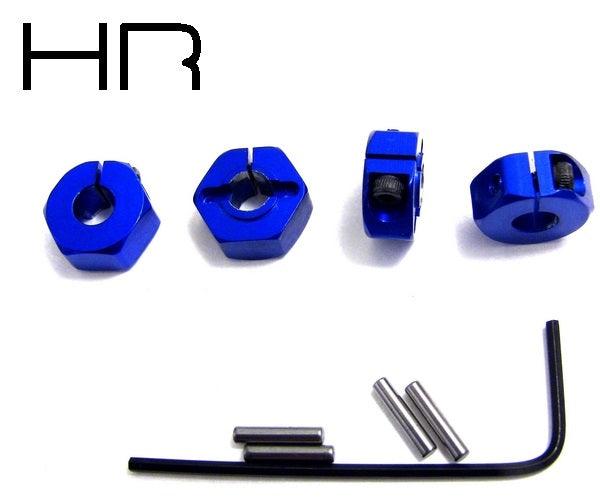 Hot Racing ASLF1006 Blue Aluminum Locking 12mm Wheel hex kit Slash / Stampede - PowerHobby