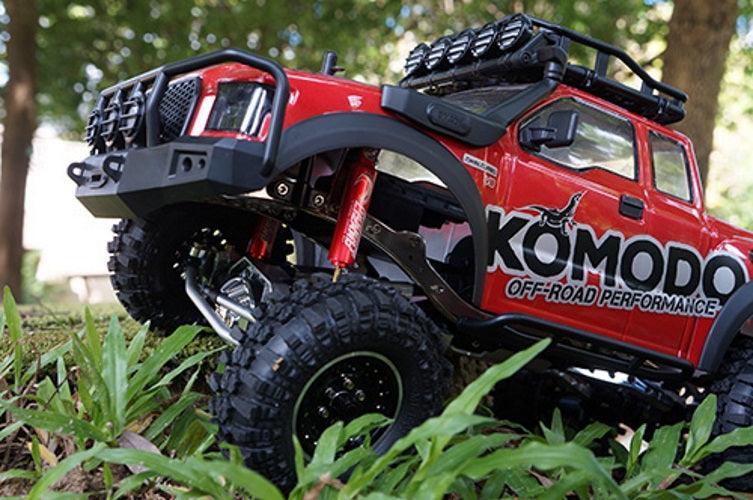 Yeah Racing 120mm Desert Lizard Two Stage Internal Spring Damper Red Crawler - PowerHobby