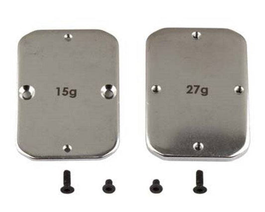 Team Associated 92101 Steel Chassis Weights 15g 27g RC10B64 RC10B64D - PowerHobby