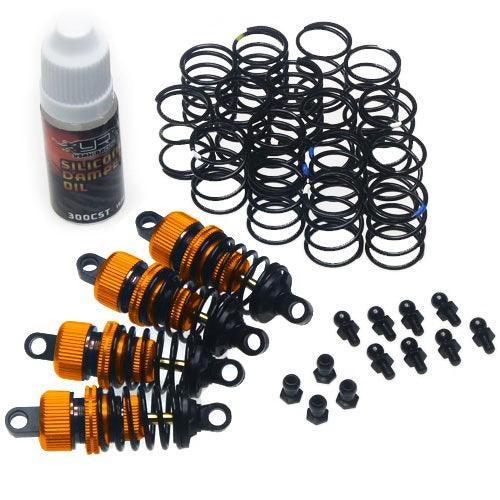 Yeah Racing DSG-0050OR Shock Gear 50mm Damper Set Orange 1/10 RC Touring Car - PowerHobby