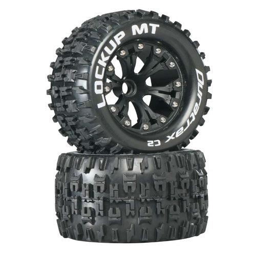 Duratrax DTXC3506 Mounted Front Lockup MT Tire / Wheel Set (2) Stampede Jato - PowerHobby