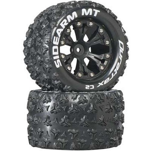 Duratrax DTXC3516 Mounted Sidearm MT Tire/Wheel Traxxas Stampede Savage XS Flux - PowerHobby