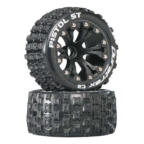 Duratrax DTXC3552 Mounted Front Pistol ST Tire / Wheel Set (2) Jato - PowerHobby