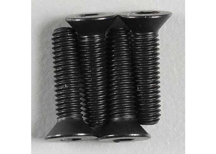 Dubro 2288 Flat Head Socket Screw Set (4) - PowerHobby