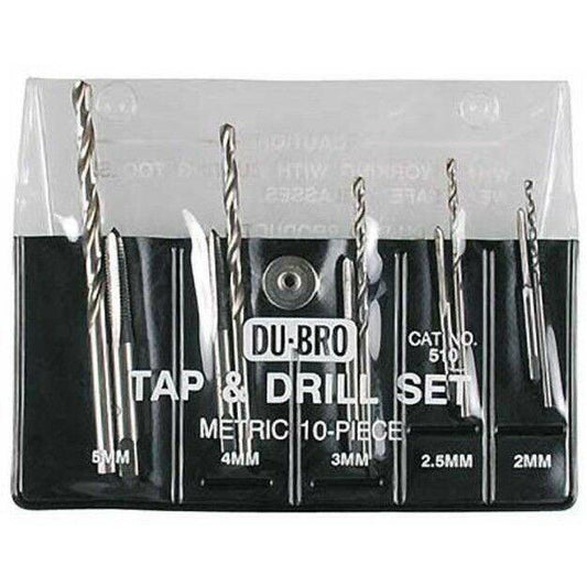 DuBro 510 Tap & Drill Set Metric (10) - PowerHobby