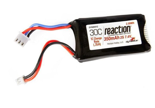 Dynamite DYNB0012 7.4v 350mAh 2S LiPo Battery Axial 1/24 SCX24 - PowerHobby