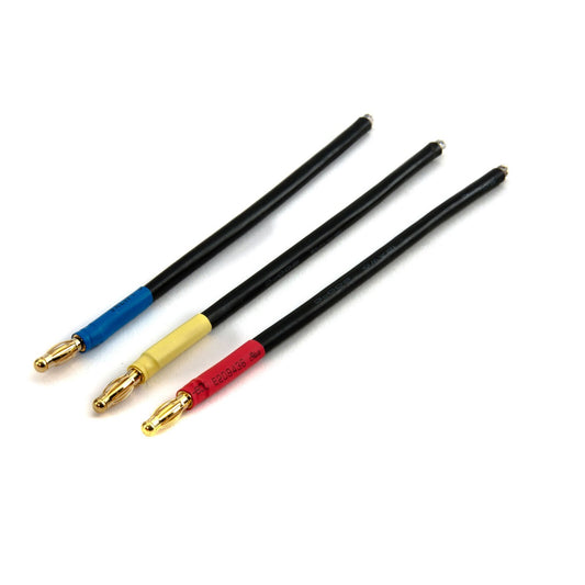 Dynamite DYNC0137 Brushless Motor Wire Connector Bullet Male Set 4mm - PowerHobby