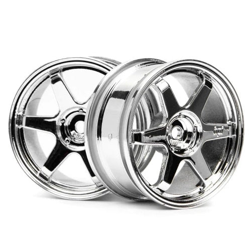 HPI Racing HPI3837 TE37 Chrome Wheel Parts # 3837 - PowerHobby