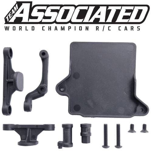 Associated 92268 RC10B74.1 LP Battery Posts Fan Mount ESC Tray - PowerHobby