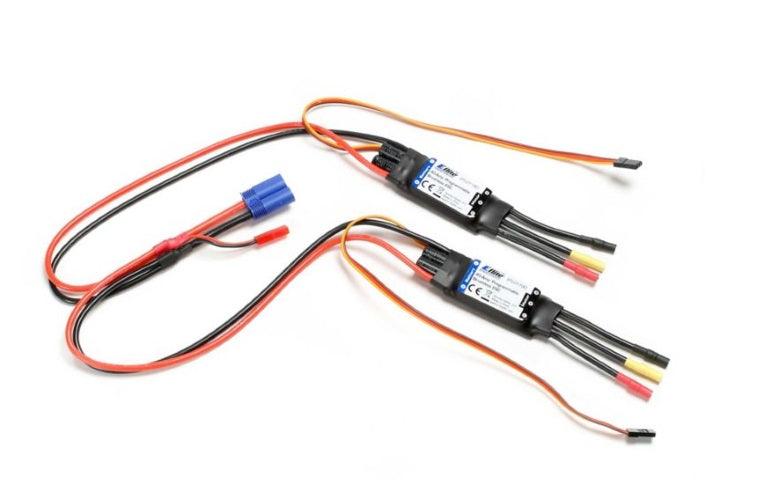 E-flite EFL01190 ESC-40A Twin Motor Set A-10 Thunderbolt II 64mm EDF - PowerHobby