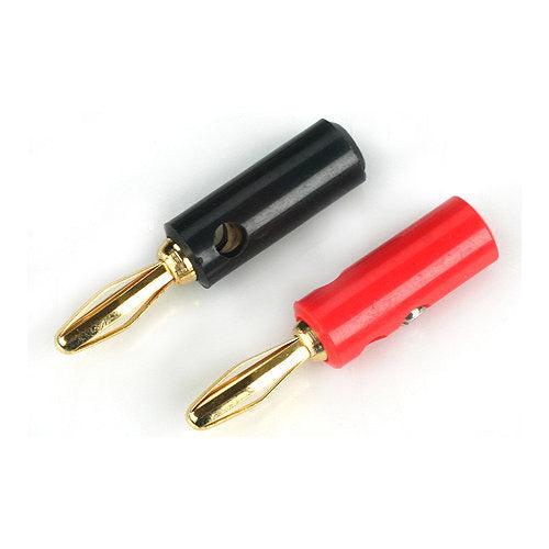 E-flite Gold Banana Plug Set with Screws EFLA234 - PowerHobby