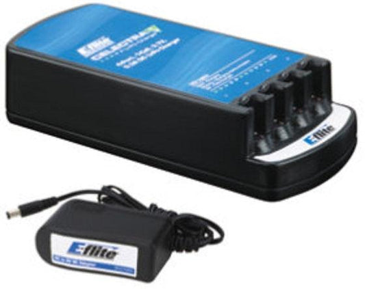 E-Flite EFLC1004AC Celectra 4-Port Charger with AC Adapter Combo MSR X MCX MCX2 - PowerHobby