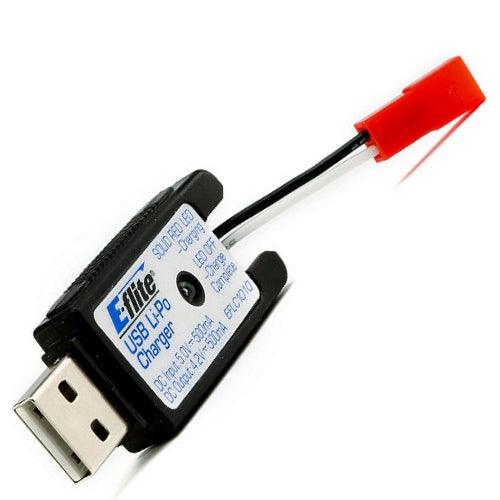 E-Flite EFLC1010 1S USB Li-Po Charger 500mA JST Blade 180 QX HD - PowerHobby